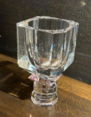 Vase Crissy Pink  h:25 cm d:13 cm | Kristal Vazo