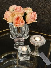 Vase Crissy Pink  h:25 cm d:13 cm | Kristal Vazo