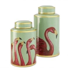 Jar flamingo M 21x40.5 cm | Dekoratif Küp