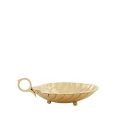 Tray shell gold S 15.5x12.5x3 cm | Dekoratif Obje