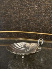 Tray shell nickel S 15.5x12.5x3 cm | Dekoratif Obje