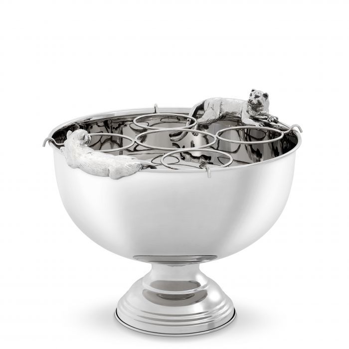 Champagne cooler jordan nickel finish 43.5x39x23.5 cm | Meyvelik - Çiçeklik - Buz Kovası