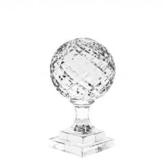 Object arabesque set of 3  10.8x10.8x23.5 - 9x9x18.5 - 7x7.5x16.5 cm | 3'lü Set Kristal Küre Obje