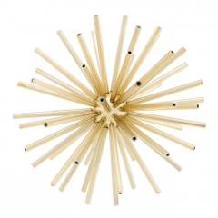 Object meteor brass set of 3  27cm - 19 cm - 14.5 cm  | 3'lü Set Gold Meteor Obje