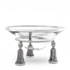 Bowl tassel nickel 36x21 cm | Nikel Cam Meyvelik - Vazo