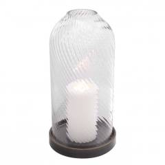 Hurricane giselle L 22.5x44.5 cm | Cam Antrasit Mumluk