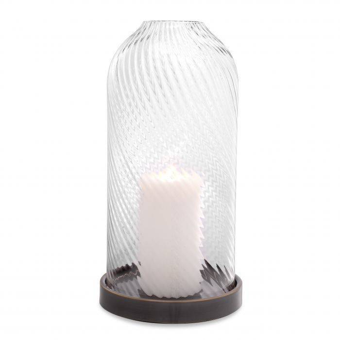 Hurricane giselle L 22.5x44.5 cm | Cam Antrasit Mumluk