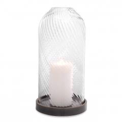 Hurricane giselle L 22.5x44.5 cm | Cam Antrasit Mumluk