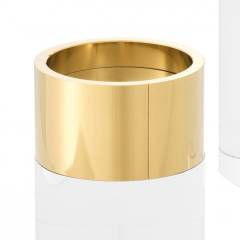 Candle Holder Sierra gold crystal set of 3 12x25 - 12x20 - 12x16 cm | 3'lü Set Kristal Gold Mumluk - Şamdan
