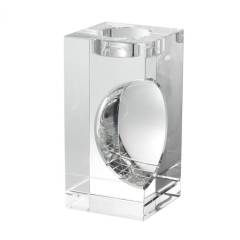 Tealight holder argenta set of 4 10x10x20 cm | 4'lü Set Kristal Tealight - Mumluk - Şamdan