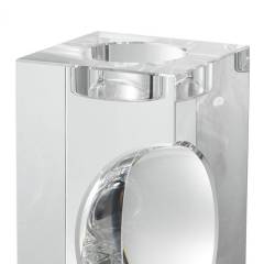 Tealight holder argenta set of 4 10x10x20 cm | 4'lü Set Kristal Tealight - Mumluk - Şamdan