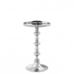 Tealight holder with shade evreux nickel 16x39 cm | Nikel Hazeran Şapkalı Şamdan - Mumluk