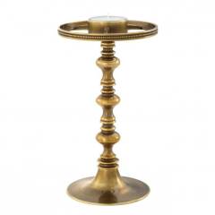 Tealight holder with shade evreux brass 16x39 cm | Mat Gold Hazeran Şapkalı Şamdan - Mumluk