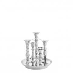 Candle holder rosella 22x23.5 cm | Nikel 5 Kollu Şamdan - Mumluk