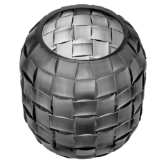 Vase Varese S grey Ø 13 | H. 14.5 cm | Cam Dekoratif Mumluk | Vazo | Tlight