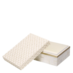 Box Seaside S White Cream (118125) L.28.5 | G.20.5 | Y.11,5 cm  | Dekoratif Kutu
