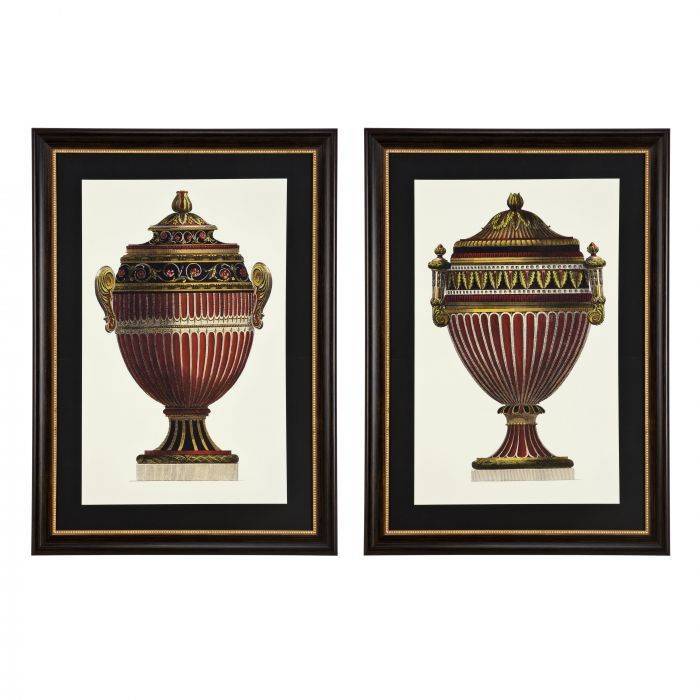 Prints empire urns set of 2 64x89x2.5 cm | Tablo