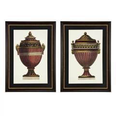 Prints empire urns set of 2 64x89x2.5 cm | Tablo