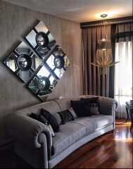 Mirror jagger 61x61x8 cm | Duvar Aynası
