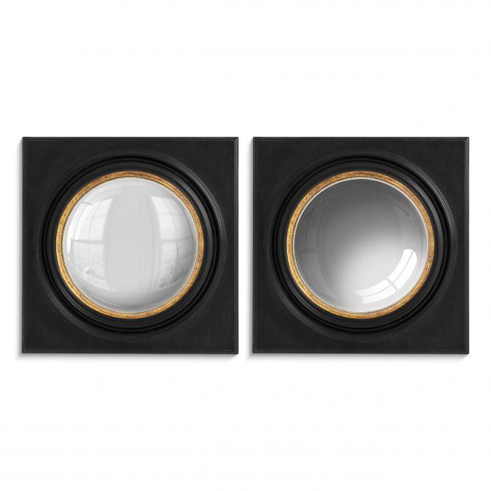 Mirror mira set of 2 78x78x11 cm | 2'li Set Duvar Aynası