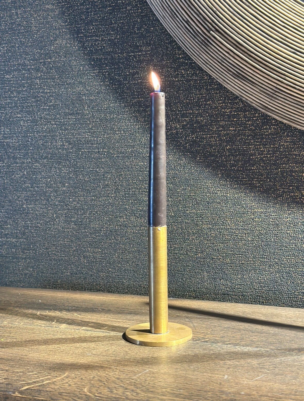 Candle Holder Alice Brass 8x10 cm | Şamdan | Mumluk