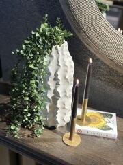 Candle Holder Alice Brass 8x10 cm | Şamdan | Mumluk