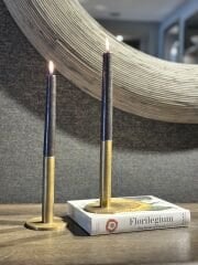 Candle Holder Alice Brass 8x10 cm | Şamdan | Mumluk