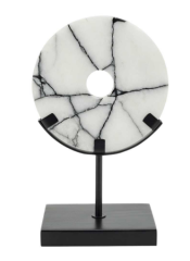 Madison disk+stand S 15.5x9,5x25 cm | Dekoratif Mermer Disk Obje