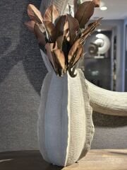 Vase deco 37x36x66,5 cm KELAPA ceramics grey green | Dekoratif Vazo