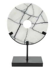 Madison disk+stand L 20x10x31 cm | Dekoratif Mermer Disk Obje