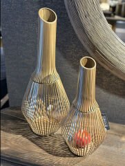 Delmar Lantern Antıque Gold M | Metal Mumluk