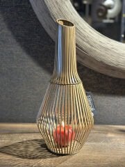 Delmar Lantern Antıque Gold M | Metal Mumluk