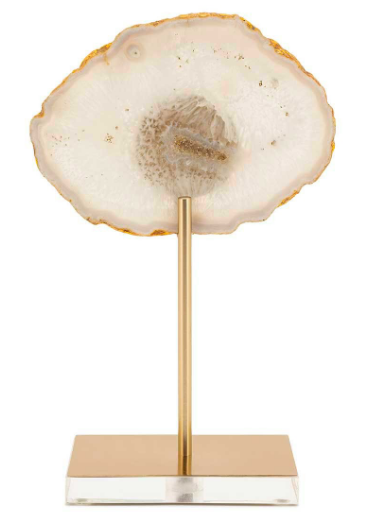Agate on stand 17x8x27 cm | Agat Taşlı Dekoratif Obje