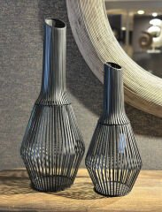 Delmar Lantern Antıque Black L | Metal Mumluk