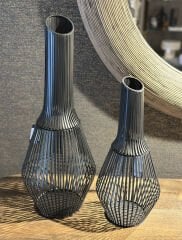 Delmar Lantern Antıque Black L | Metal Mumluk