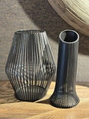 Delmar Lantern Antıque Black L | Metal Mumluk