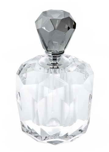 Perfume bottle ash round L 10x17 cm | Dekoratif Kristal Şişe