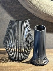 Delmar Lantern Antıque Black M | Metal Mumluk