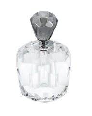 Perfume bottle ash round S 8x13 cm | Dekoratif  Kristal Şişe