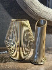 Delmar Lantern Antıque Gold L | Metal Mumluk