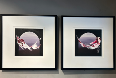 Mor Siyah Beyaz Kağıt Paspartu Rölyef 60x60 cm | Tablo | Duvar Aksesuarı