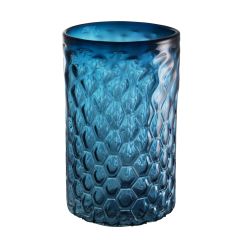 Hurricane aquila blue color L 27x44 cm | Cam Mumluk - Vazo