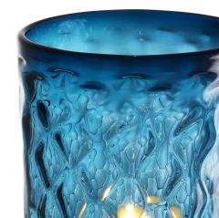 Hurricane aquila blue color L 27x44 cm | Cam Mumluk - Vazo