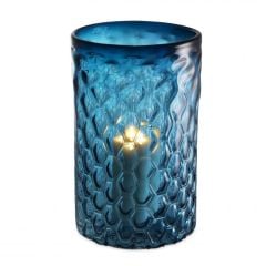 Hurricane aquila blue color L 27x44 cm | Cam Mumluk - Vazo