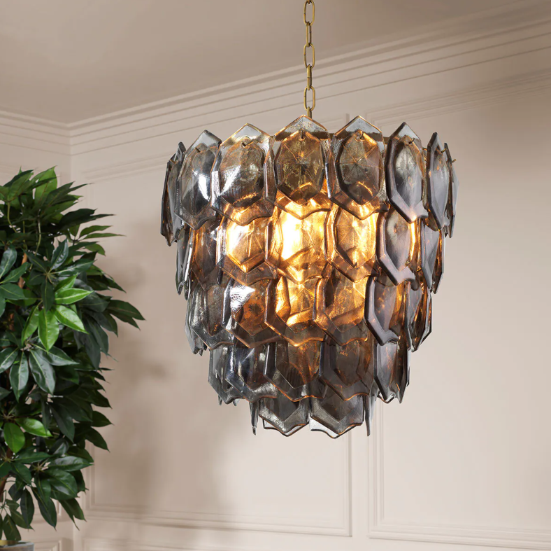 ÖN SİPARİŞ | Chandelier Elias Vintage Brass Finish sm | Avize | Aydınlatma