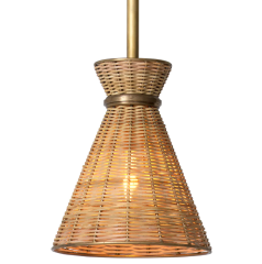 ÖN SİPARİŞ | Chandelier Pendant Kon Tiki | Rattan Avize | Aydınlatma