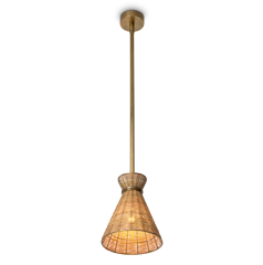 ÖN SİPARİŞ | Chandelier Pendant Kon Tiki | Rattan Avize | Aydınlatma
