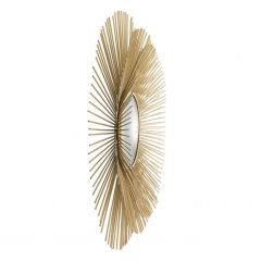Mirror solaris S gold finish | convex mirror ø 61 x D. 8 cm | Duvar Aynası