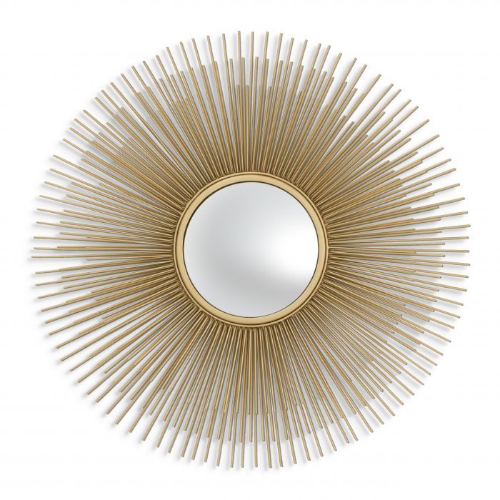 Mirror solaris S gold finish | convex mirror ø 61 x D. 8 cm | Duvar Aynası