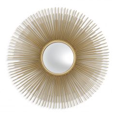 Mirror solaris S gold finish | convex mirror ø 61 x D. 8 cm | Duvar Aynası